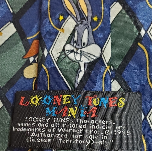 Vintage Looney Toons Warner Brothers Character Tie - Picture 3 of 5